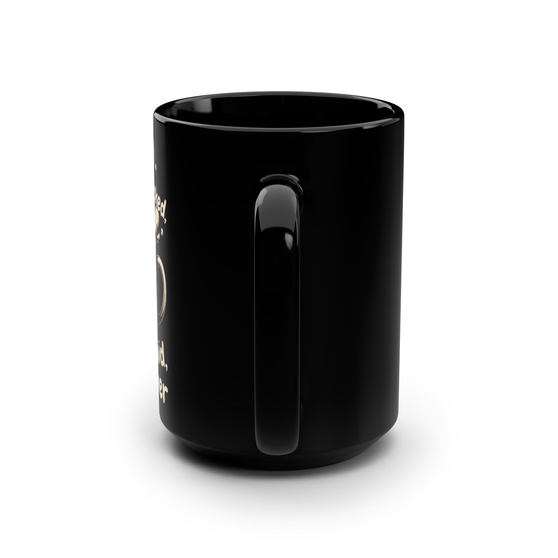 Monday Knocked, COFFEE Said, I'll Answer on a Black Mug 15oz