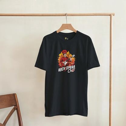 Rock Opera Chef graphic design on a Heavyweight T-shirt
