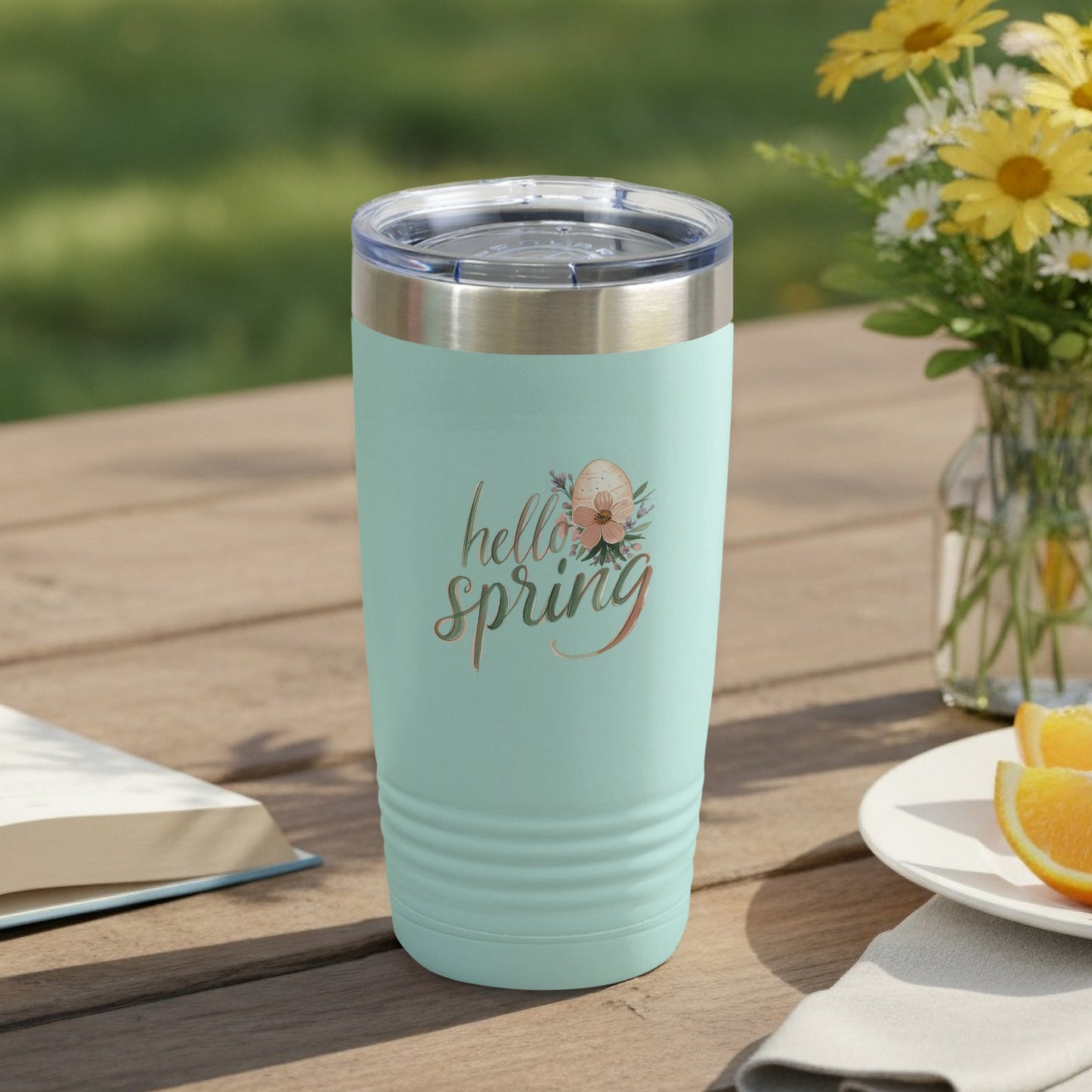 Hello Spring Insulated Stainless Steel Tumbler Cup