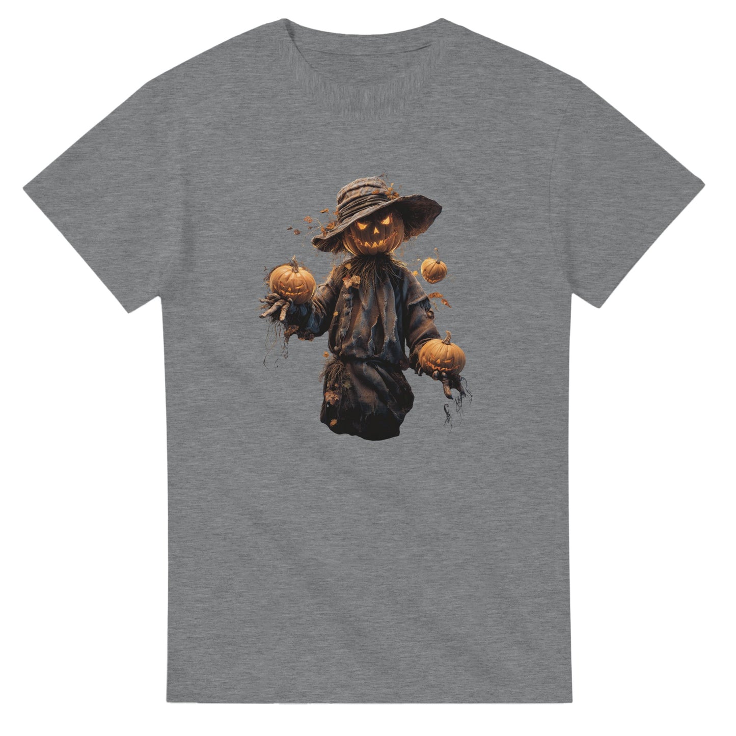 Spooky Jack-o'-Lantern on a Heavyweight T-shirt