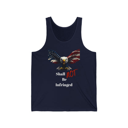Shall Not Be Infringed Patriotic Eagle on a Premium Tank Top