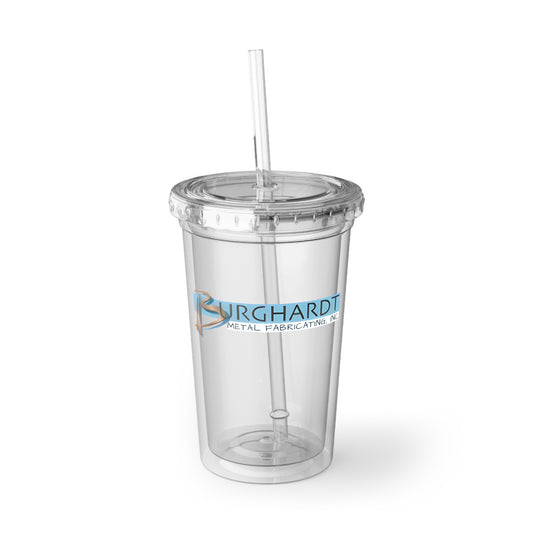 Burghardt Metal Fabricating, Inc., logo on a 16oz Acrylic Cup - Suave