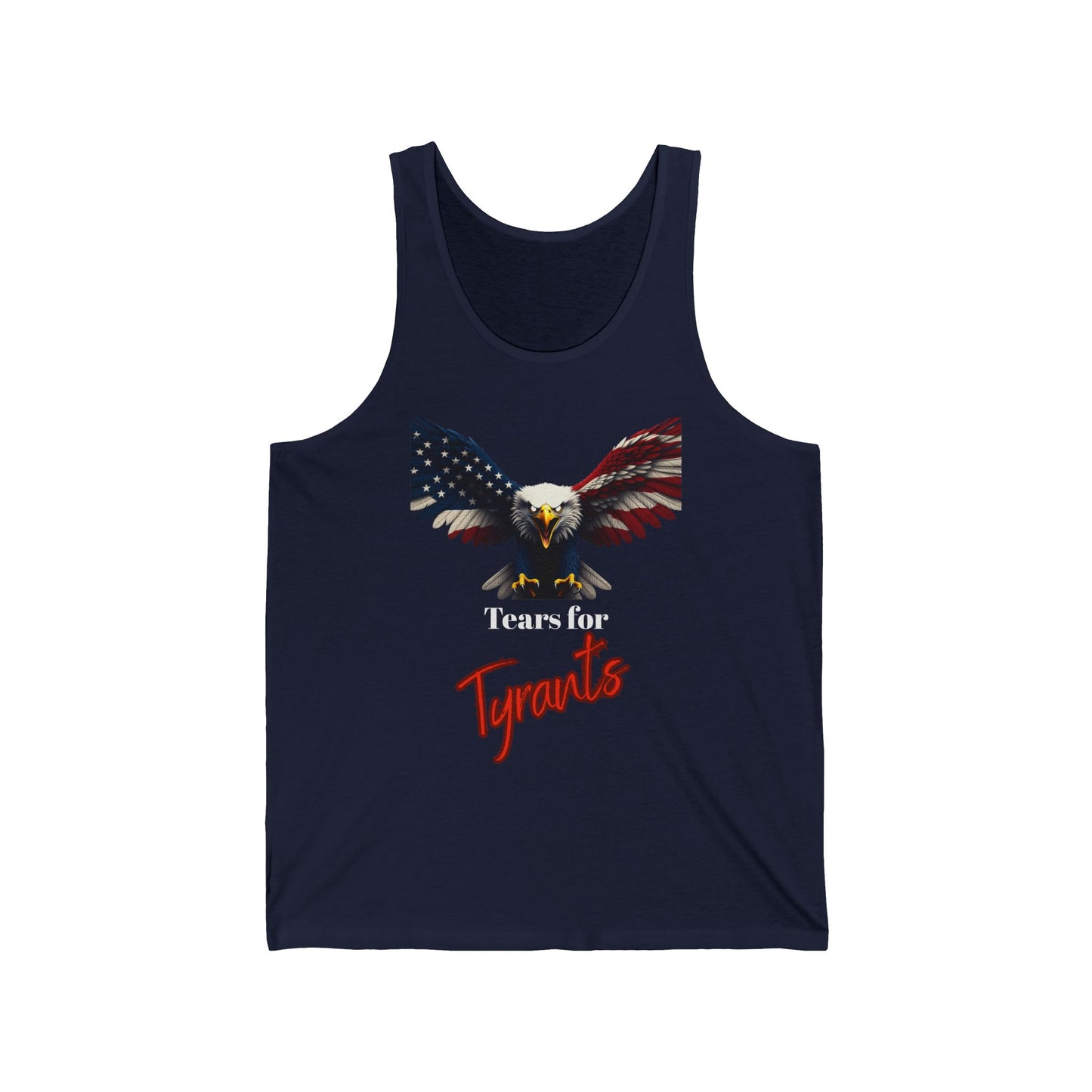 Tears For Tyrants Patriotic Eagle on a Premium Tank Top