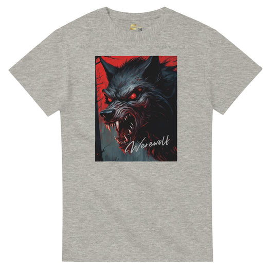 heavyweight crewneck t-shirt werewolf snarl personalized