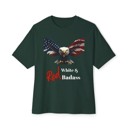 Red White & Badass Patriotic Eagle on a Premium Tee
