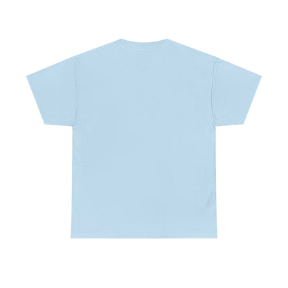 Engraved Eagle - American Made - text on the top of a Heavyweight T-shirt
