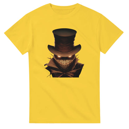 Eerie Glow Scarecrow on a Heavyweight T-shirt