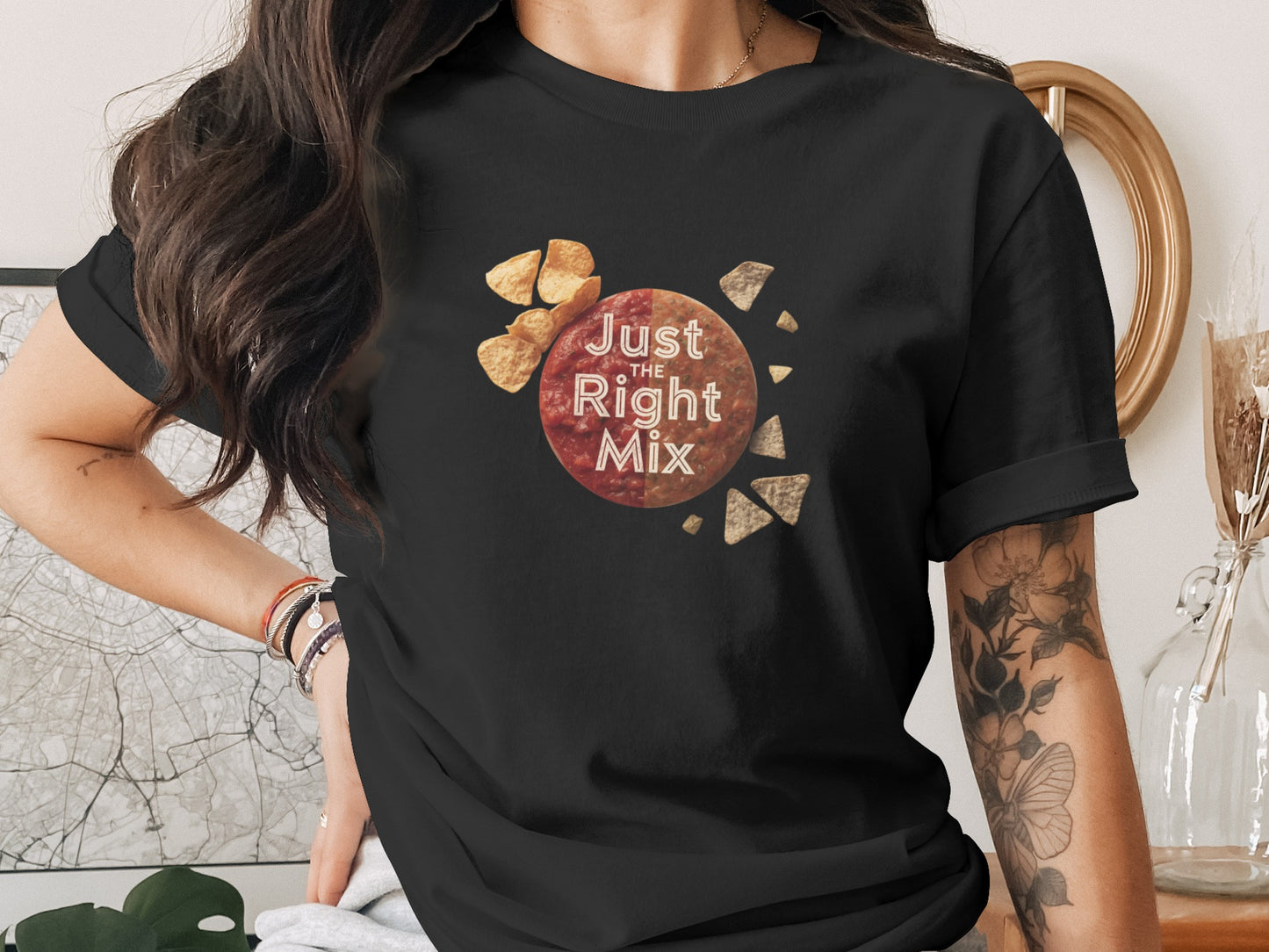 Just the Right Mix Chips and Salsa T-shirt T-shirt