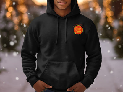 Black hoodie with "The Curious Polisher" logo and checkmarks.