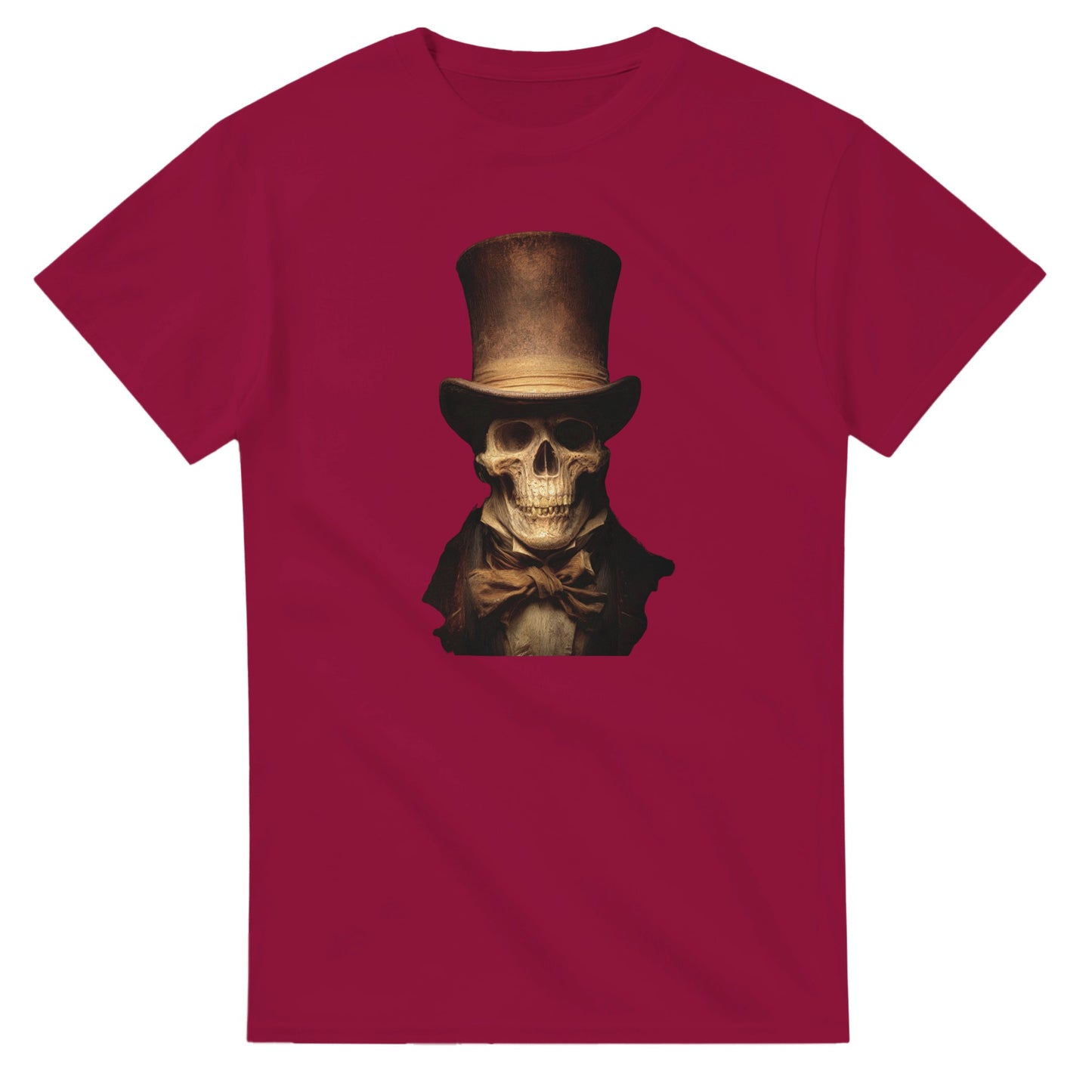 Victorian Gentleman Skull on a Heavyweight T-shirt
