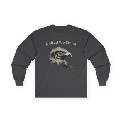 United We Stand text on a Long-Sleeve Tee