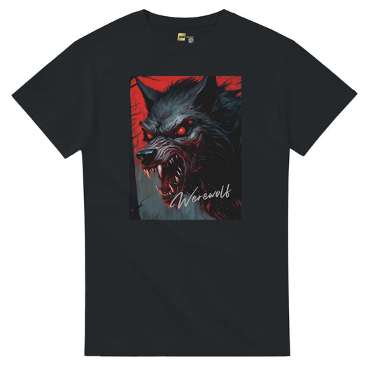 heavyweight crewneck t-shirt werewolf snarl personalized