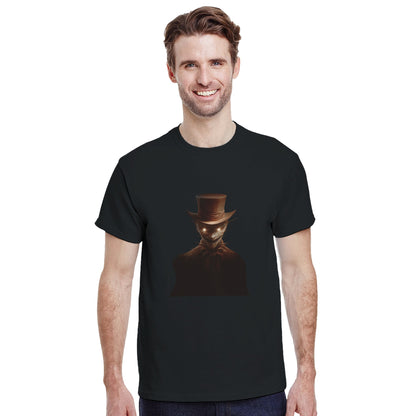 Mysterious Scarecrow Glowing Eyes on a Heavyweight T-shirt