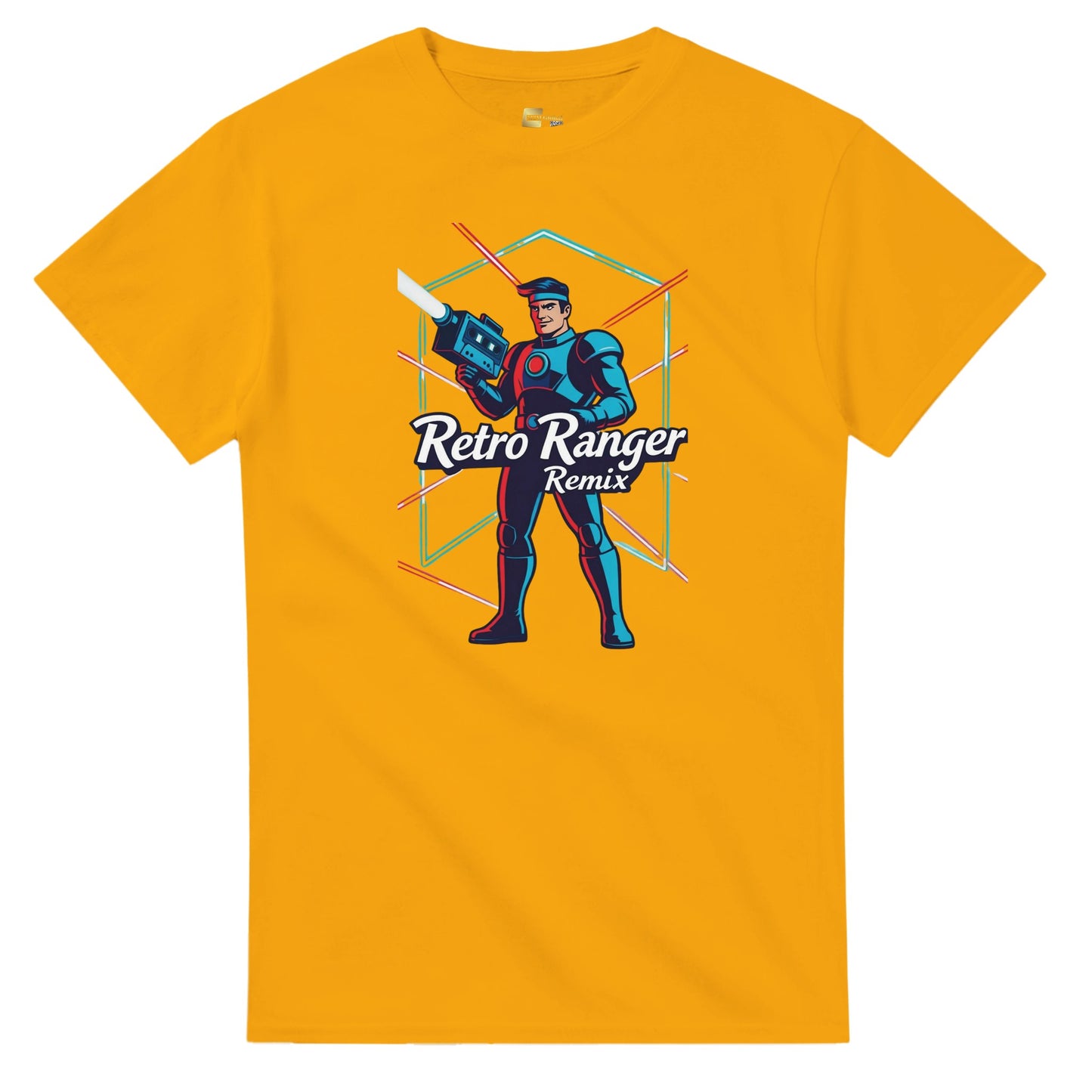 Retro Ranger Remix graphic design on a Heavyweight T-shirt