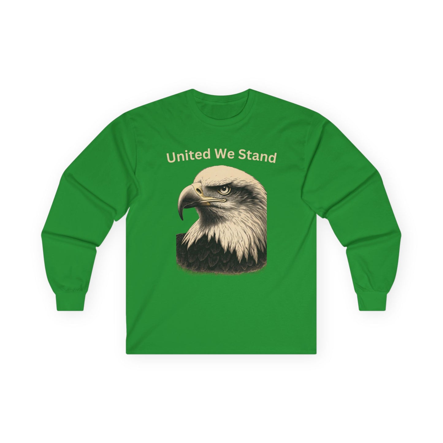 United We Stand text on a Long-Sleeve Tee