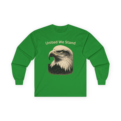 United We Stand text on a Long-Sleeve Tee