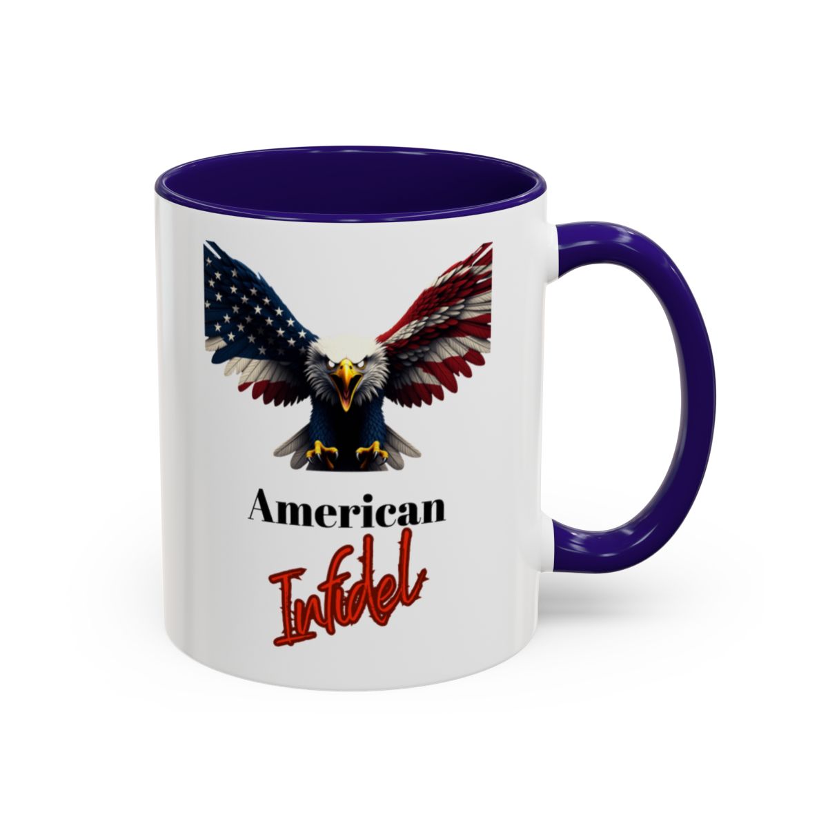 American Infidel Eagle Patriotic Novelty Mug