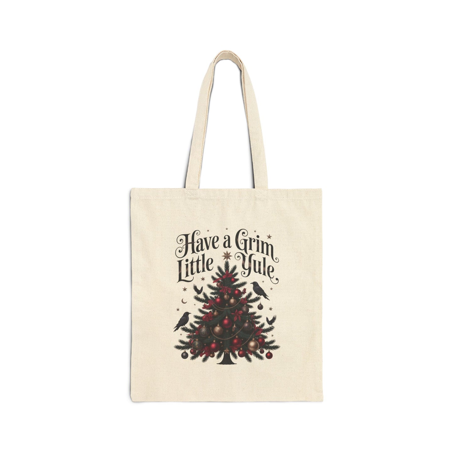 Have a Grim Little Yule on a Canvas Tote Bag