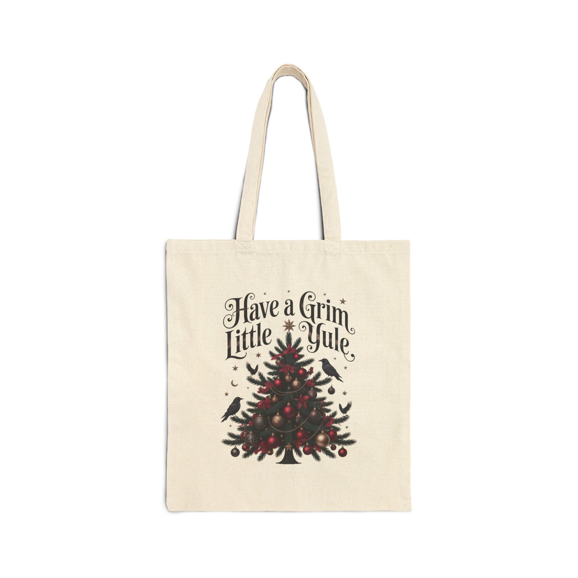 Have a Grim Little Yule on a Canvas Tote Bag