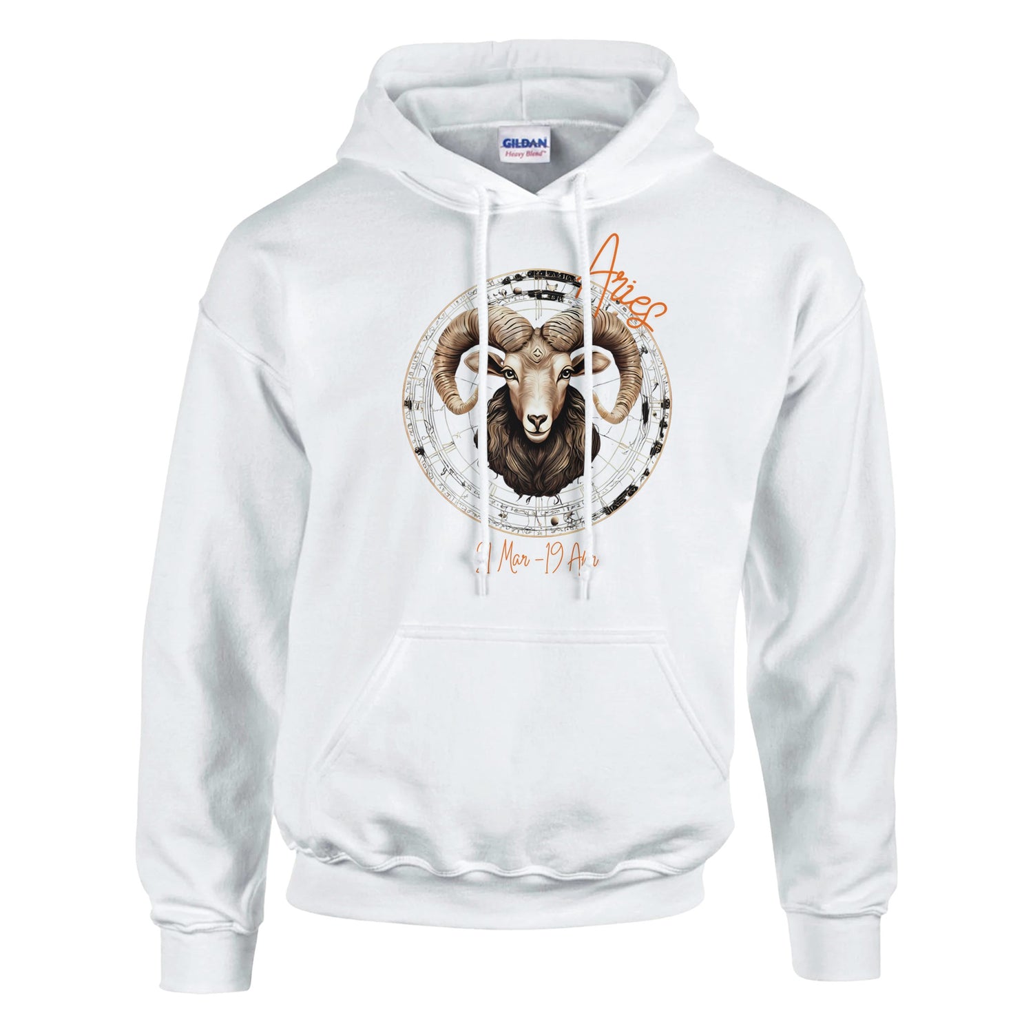 classic unisex pullover hoodie Astrology Aries fiery personalized