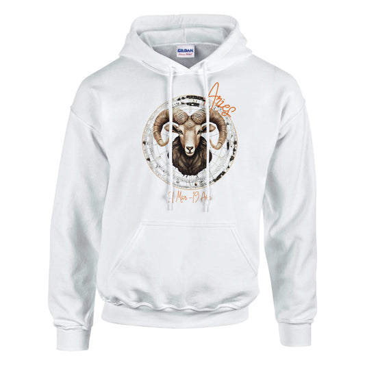 classic unisex pullover hoodie Astrology Aries fiery personalized