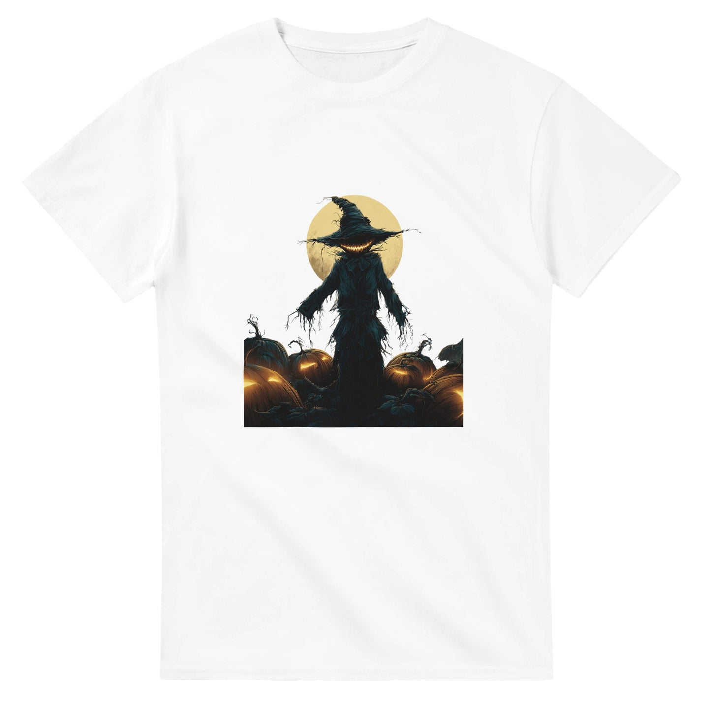 Jack-o'-Lantern Smile on a Heavyweight T-shirt