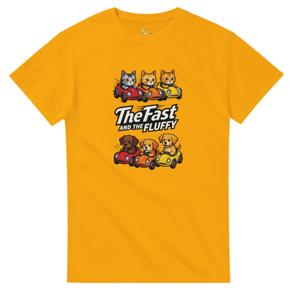 The Fast and The Fluffy graphic design on a Heavyweight T-shirt