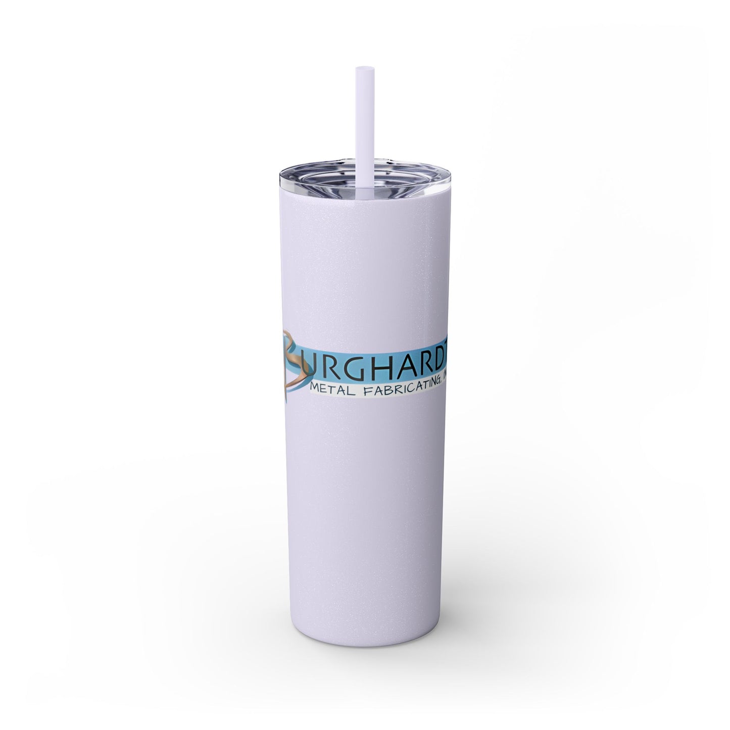 Burghardt Metal Fabricating, Inc., logo on a 20oz Skinny Tumbler