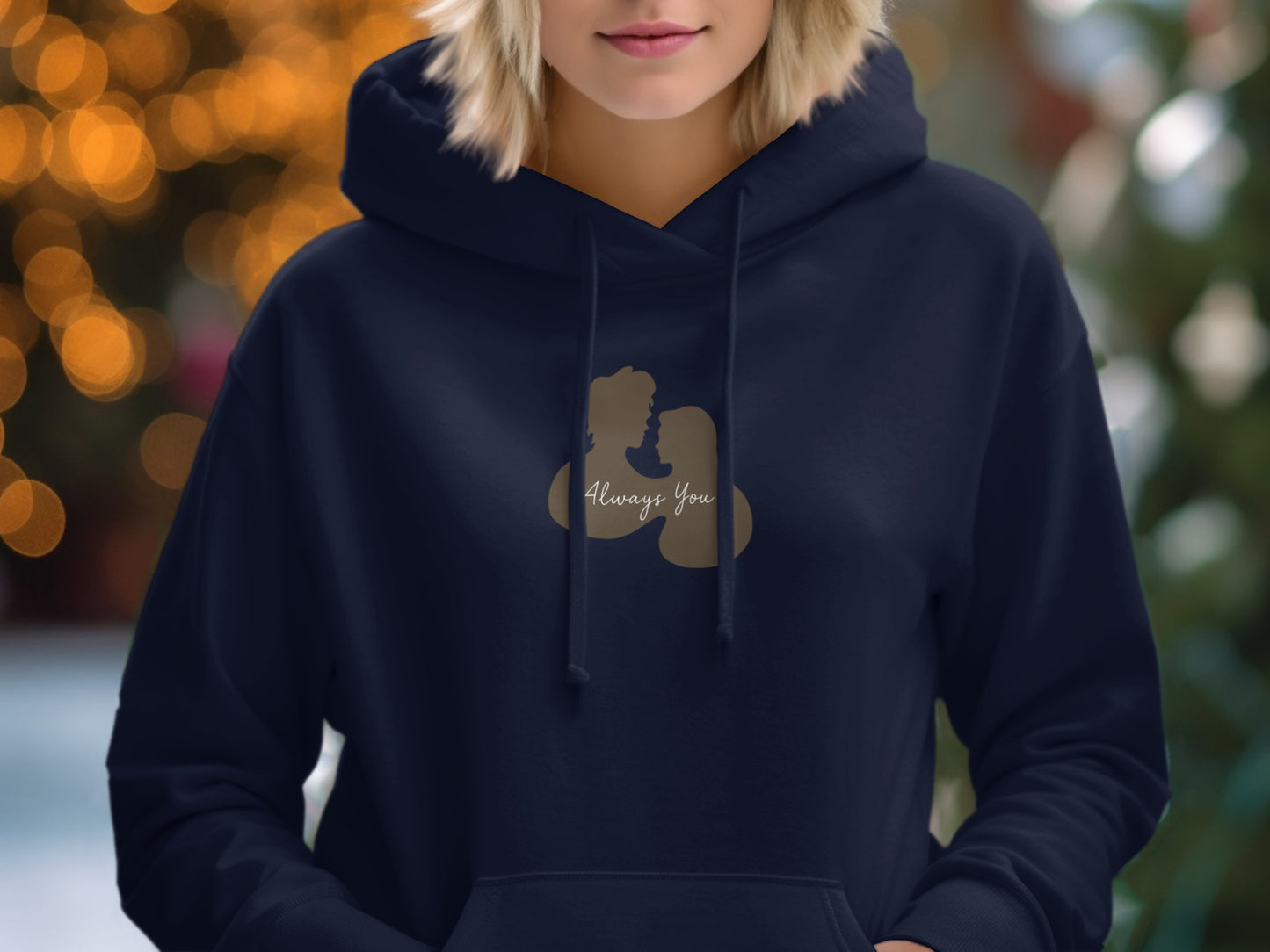 Always You Dog Silhouette Graphic Hoodie