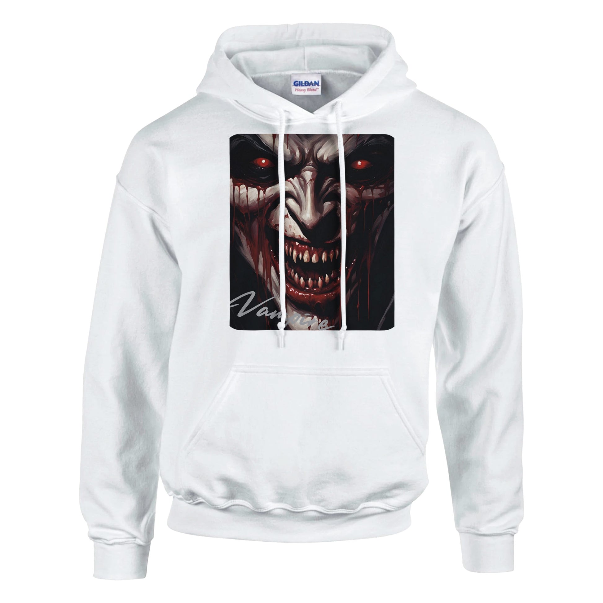 classic unisex pullover hoodie vampire snarl personalized