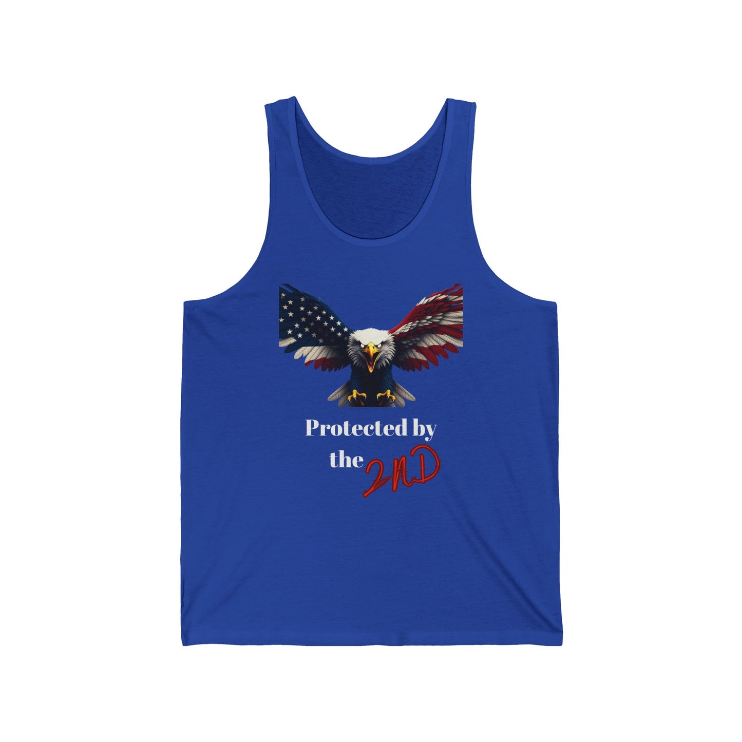Protected By The 2nd Patriotic Eagle - Premium Tank Top