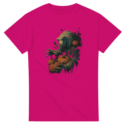 Forest Creature with Pumpkins on a Heavyweight T-shirt