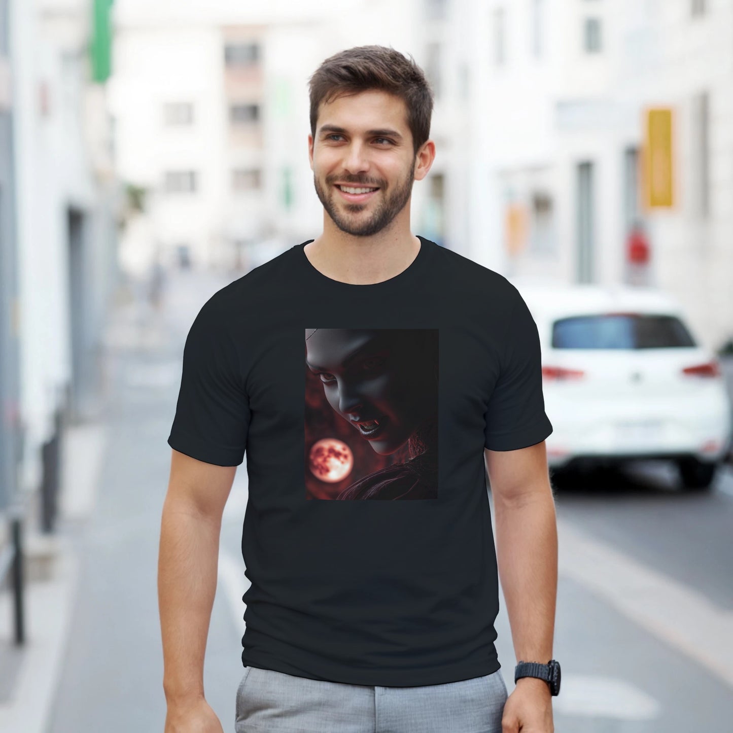 Cute Lil' Vampire on a Heavyweight T-shirt