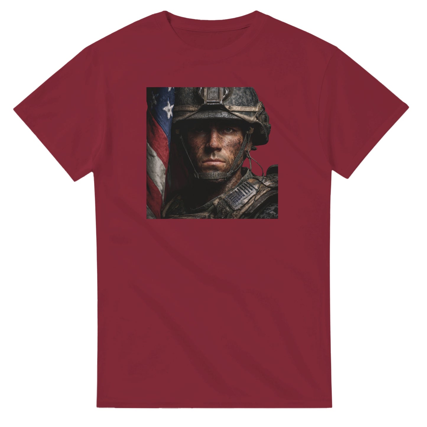 Patriotic Spirit Classic Fit on a heavyweight t-shirt