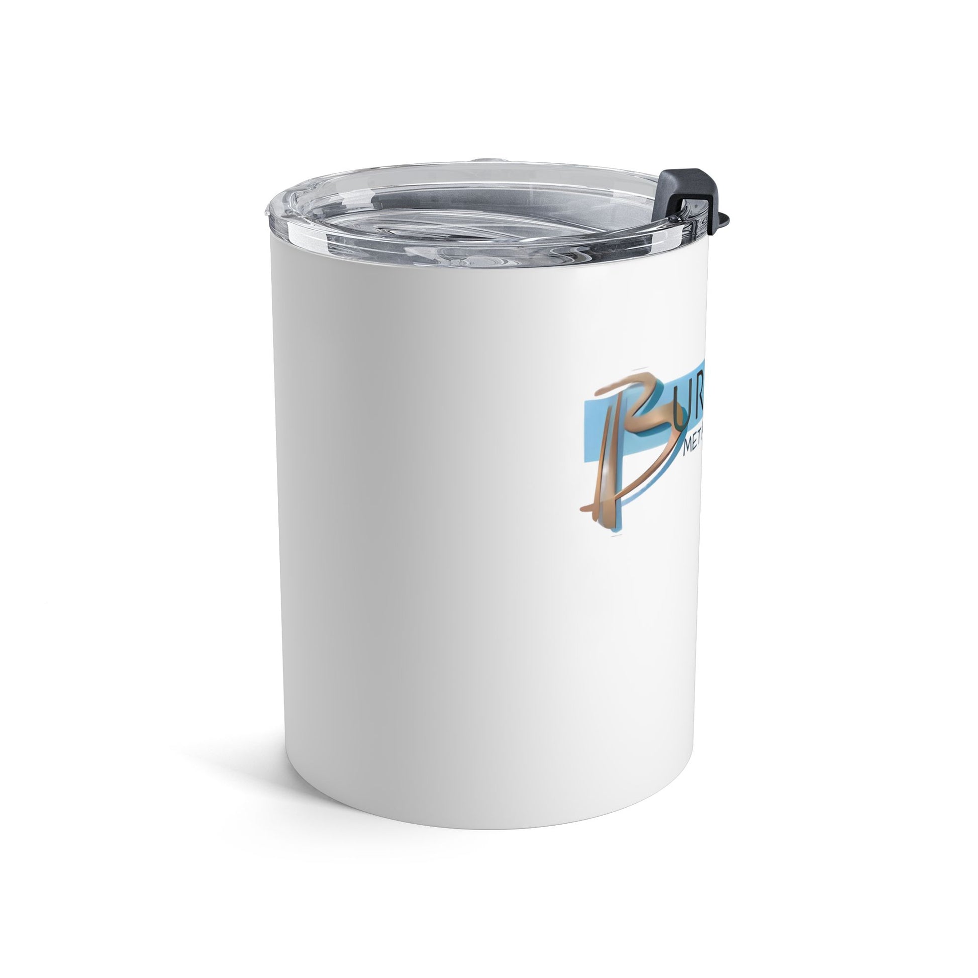 Burghardt Metal Fabricating, Inc., logo on a 10oz Stainless Steel Tumbler