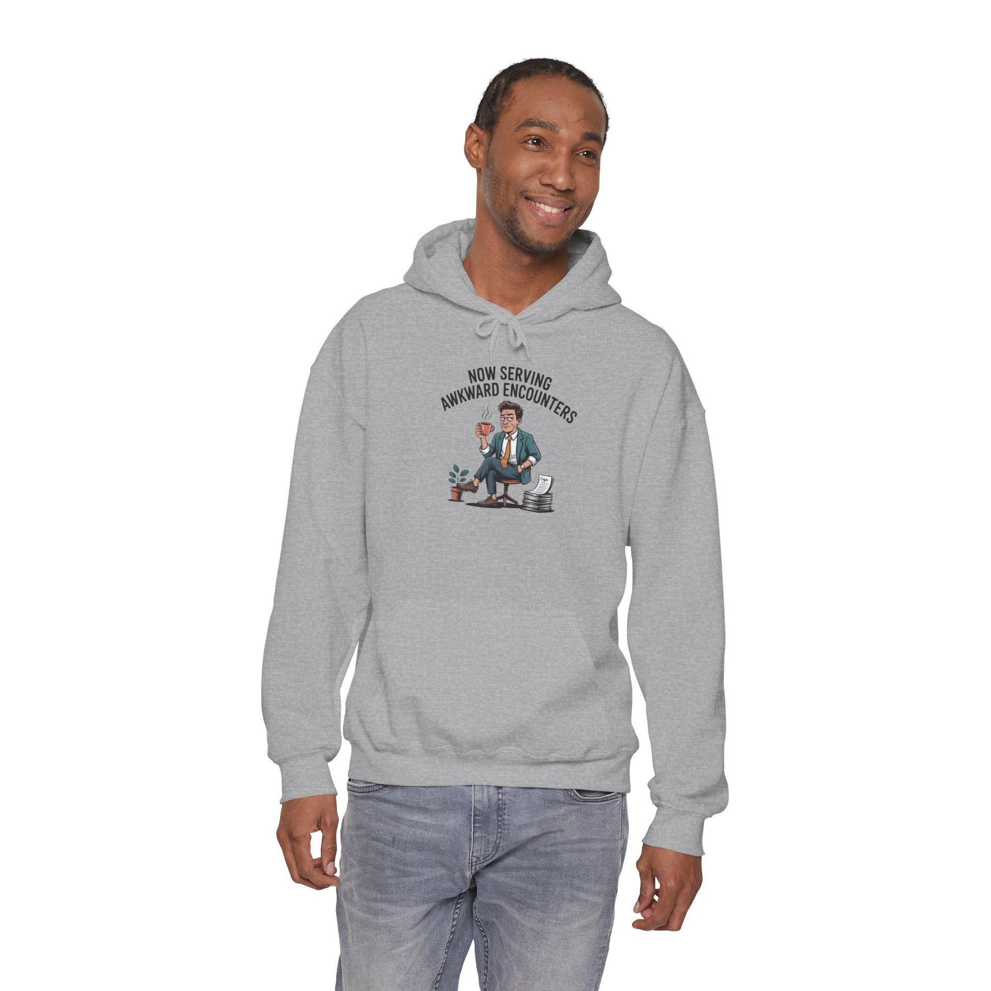 Now Serving Awkward Moments on a Pullover Hoodie