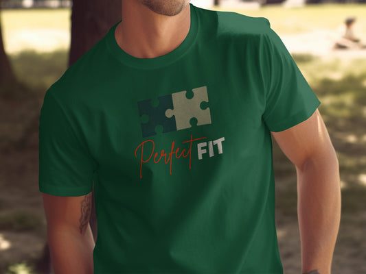 Perfect Fit Puzzle Piece Graphic T-Shirt
