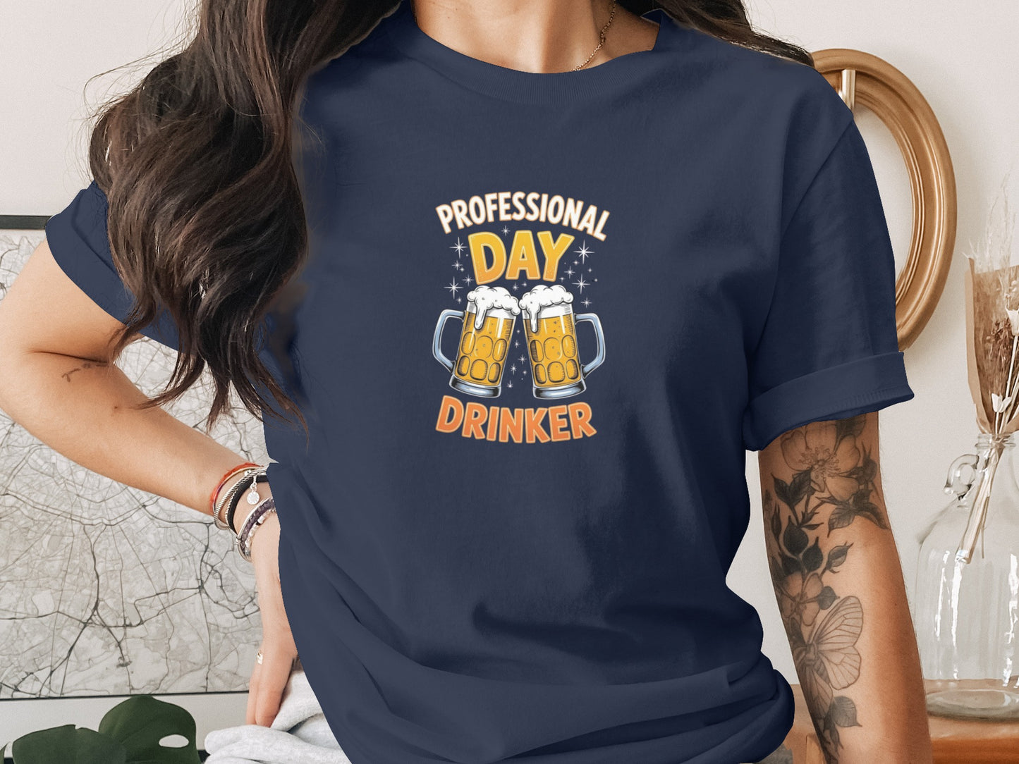 Professional Day Drinker Graphic T-Shirt Vintage Style