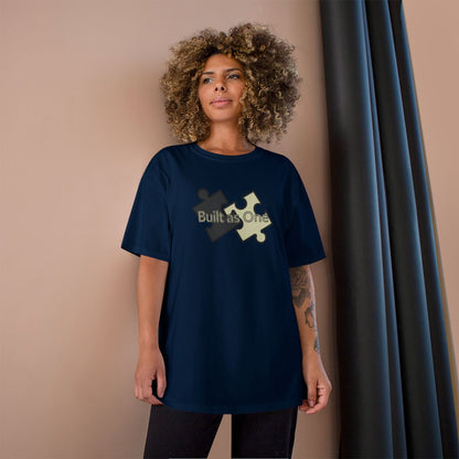 Built as One Puzzle Pieces Graphic Tee shirt
