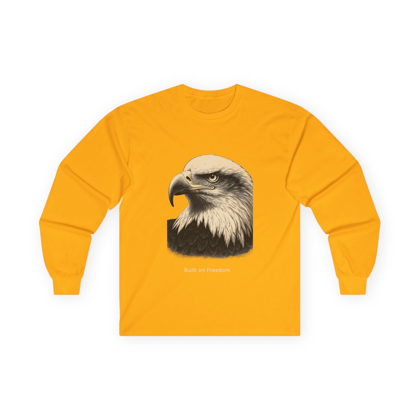 Built for Strength text on a Long-Sleeve Tee