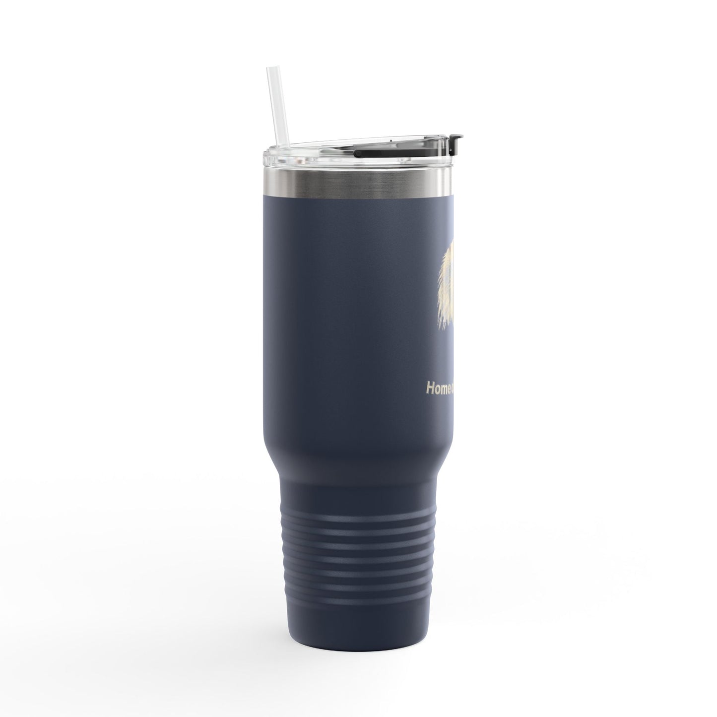 Heritage Eagle - Hogar de los Valientes - Fondo - Taza de Viaje Aislada de 40 oz