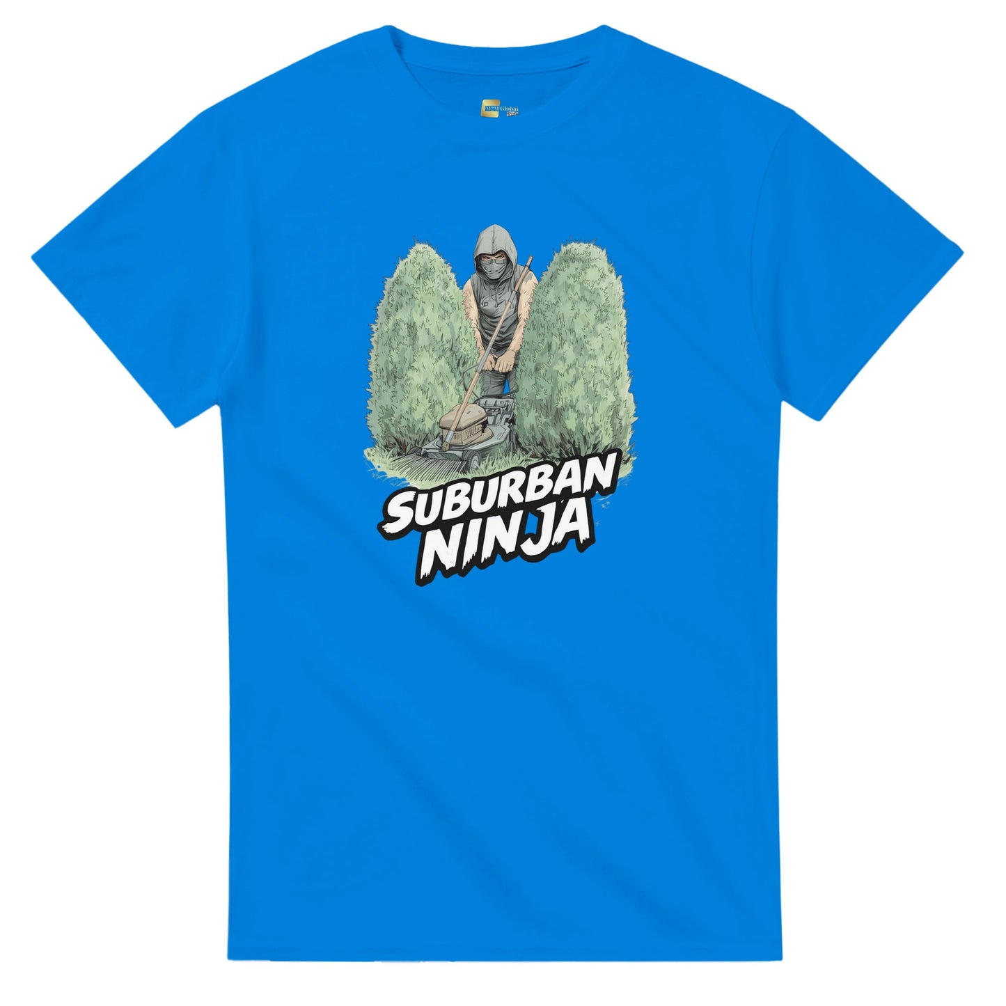 Suburban Ninja graphic design on a Heavyweight T-shirt