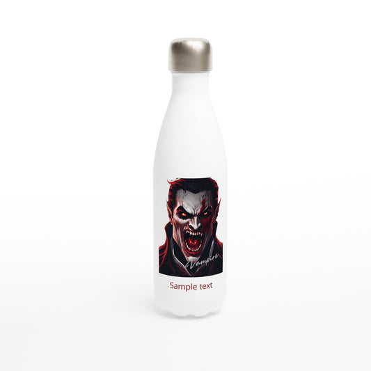 17oz stainless steel water bottle vampire full face personalized