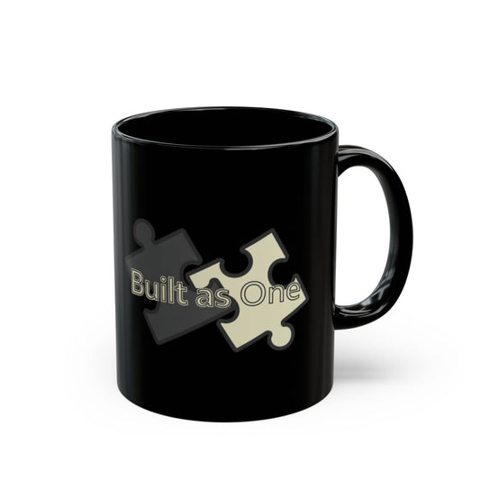 Built as One Puzzle Design Coffee Mug