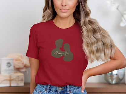 Always You Couple Silhouette Graphic T-Shirt