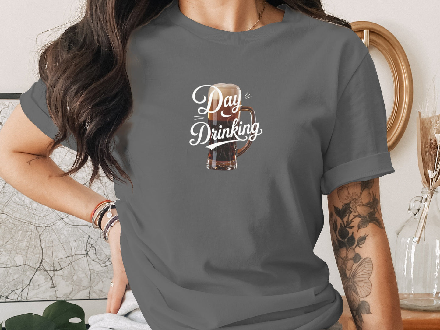 Fun Day Drinking Shirt Featuring Beer Mug Graphic Design