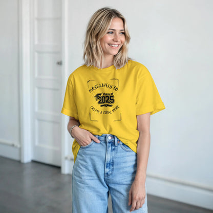 Most Likely To' high school design on a Heavyweight T-shirt 