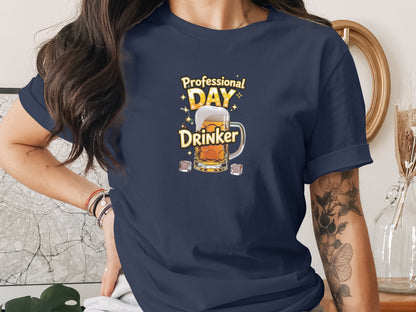 Professional Day Drinker Graphic Tee Shirt