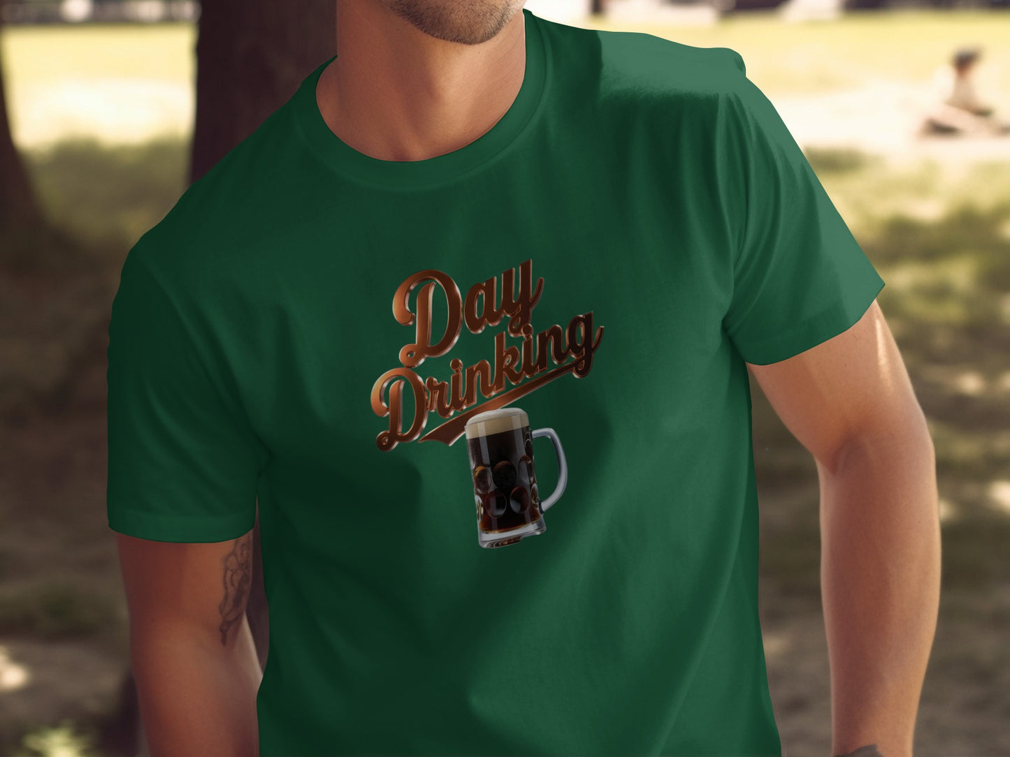 Day Drinking Graphic Tee Shirt Ideal for Casual Days