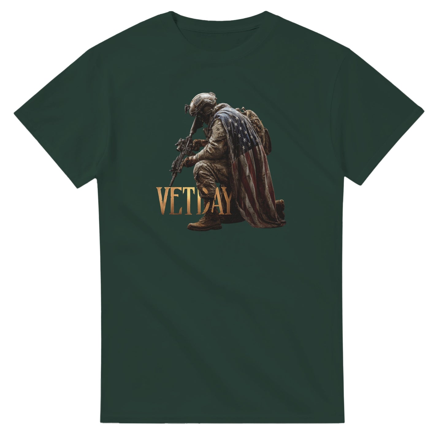 Honor Vet Day on a heavyweight t-shirt